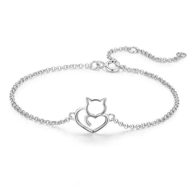 Adjustable silver bracelet