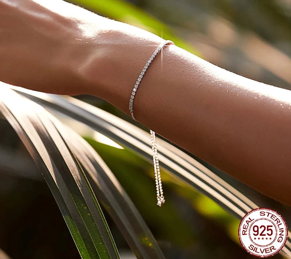 925 sterling silver chain bracelet