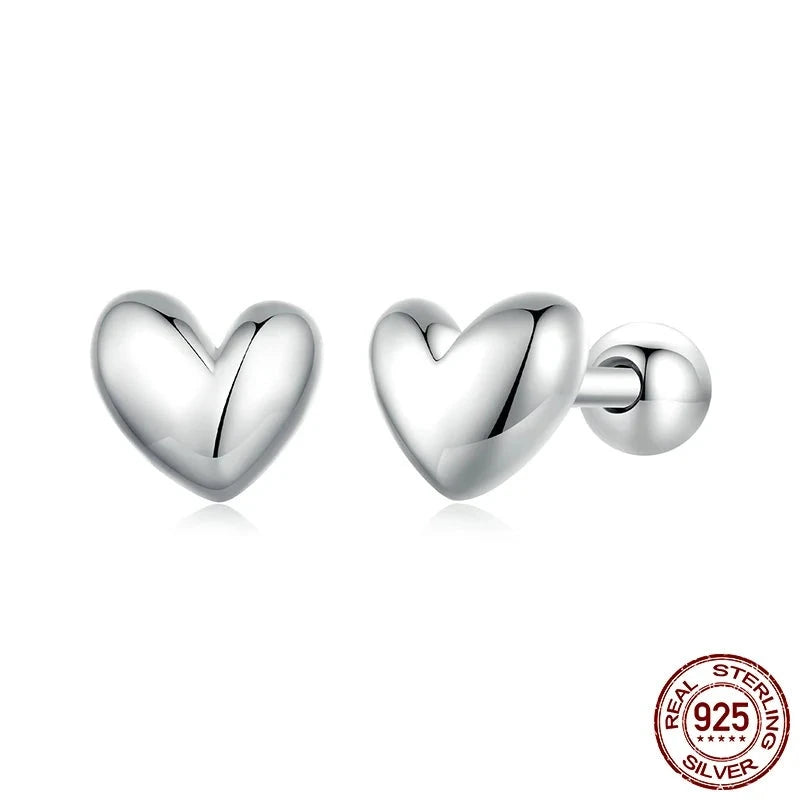 Sterling Silver Heart Earrings